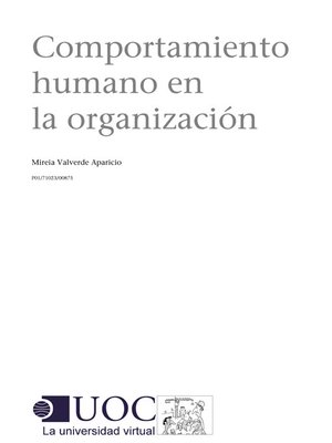cover image of Comportamiento humano en la organización
